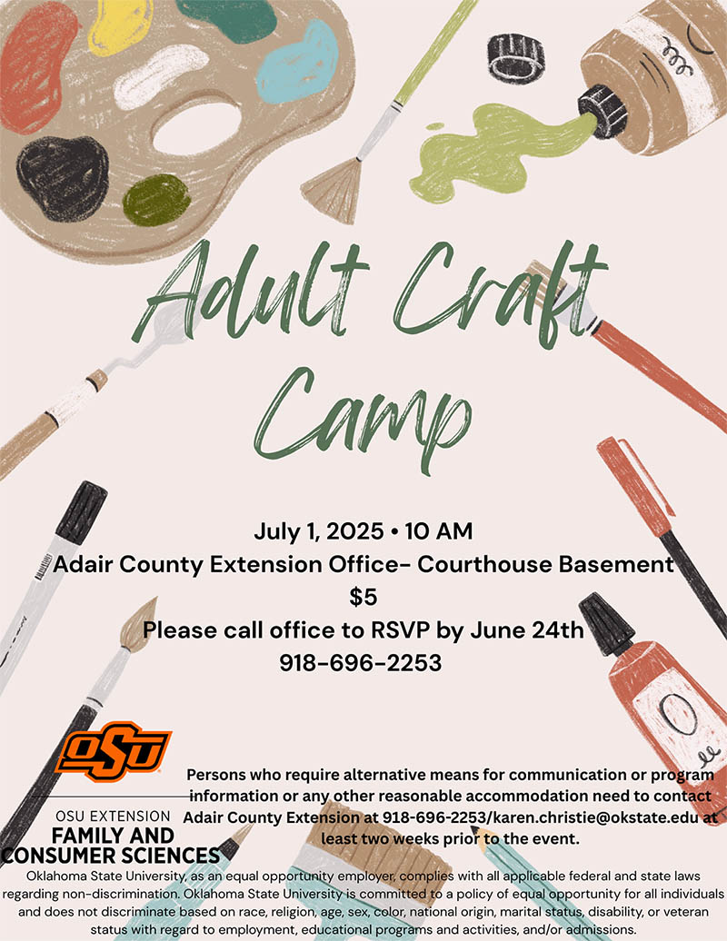 Adult Craft Camp