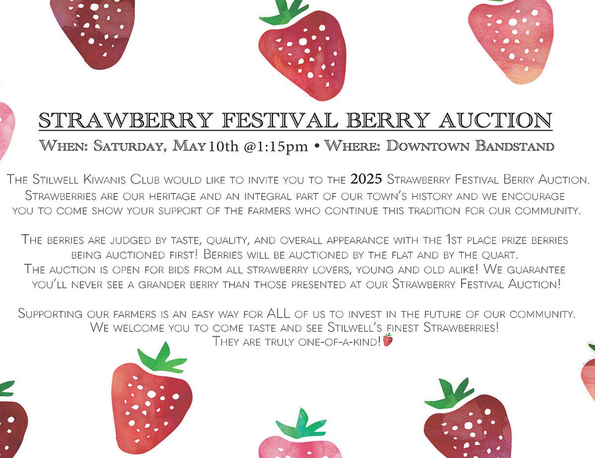 Stilwell Strawberry Festival Strawberry Auction