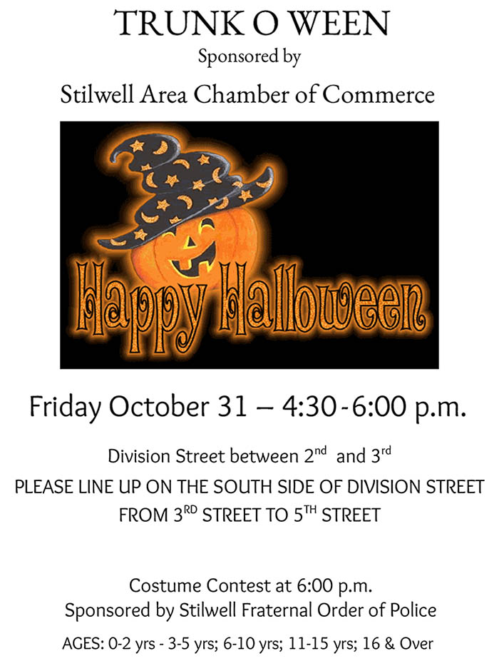 click to download flyer with information Trunk O Ween flyer